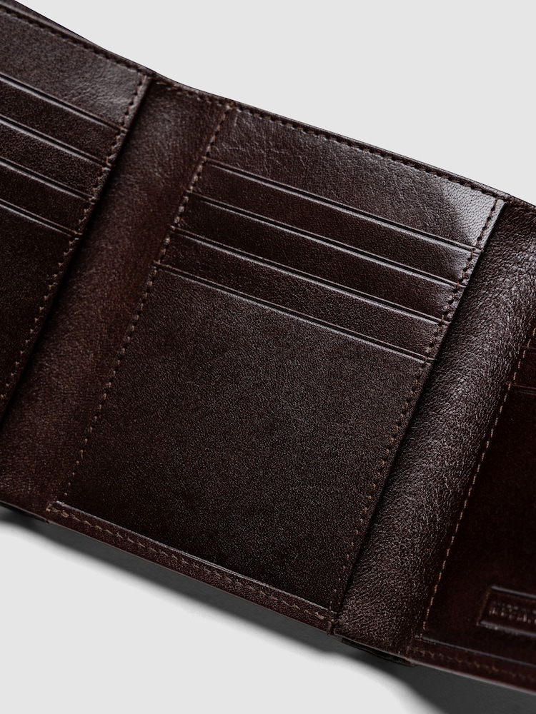 Rodd & Gunn Brown Wesport Tri Fold Wallet - Image 6 of 6