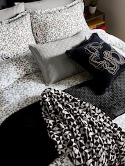 Ted Baker Black Uxman Cotton Jacquard Throw - Image 1 of 3