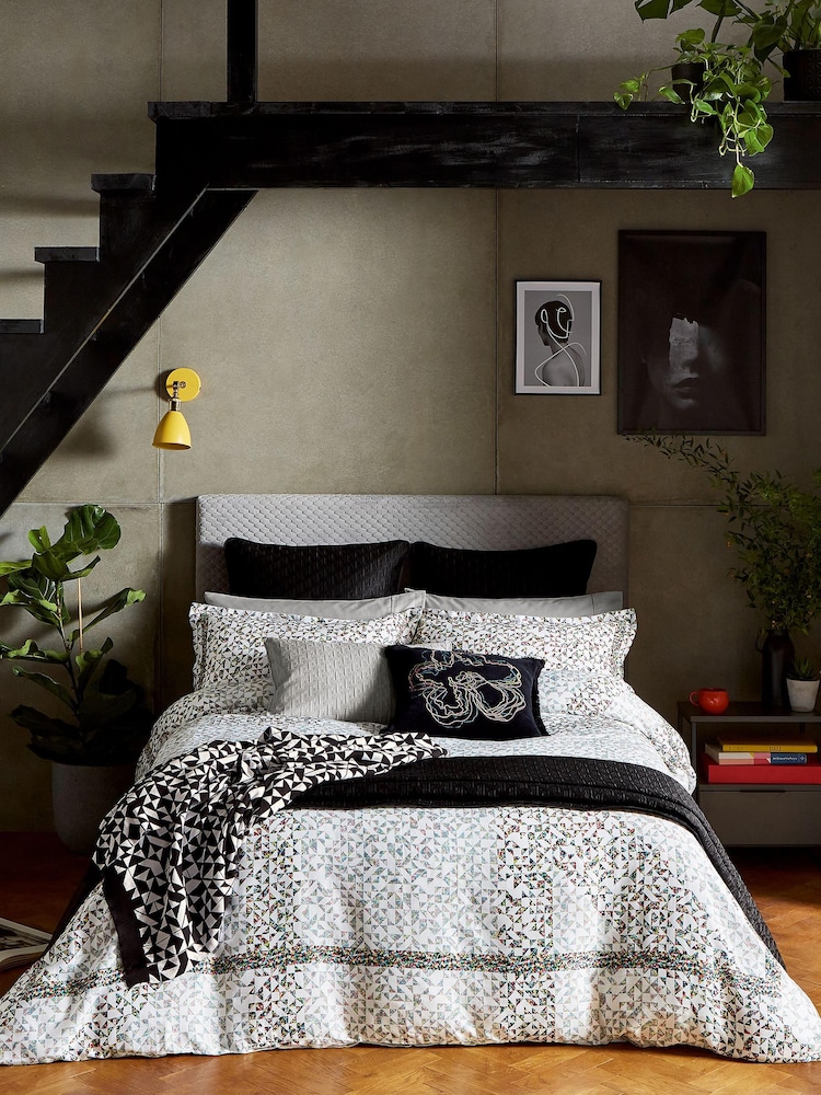 Ted Baker Black Uxman Cotton Jacquard Throw - Image 3 of 3