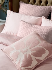 Ted Baker Pink Magnolia Felt Embroidered Cushion - Image 1 of 1
