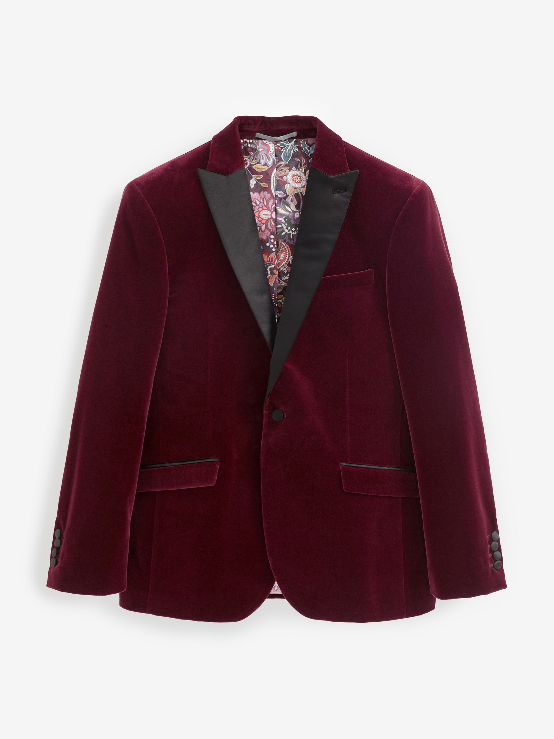 Red slim fit blazer outlet