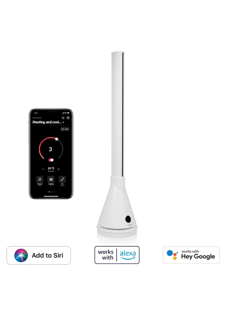 Princess Blue Smart 2-in-1 Tower Fan - Image 1 of 4