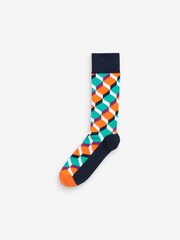 Bright Mix Geo Pattern Socks 8 Pack - Image 3 of 10