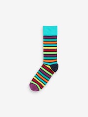 Bright Mix Geo Pattern Socks 8 Pack - Image 8 of 10
