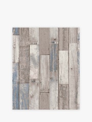 Natural Distressed Wood Plank Paste The Wall 10M Wallpaper - Image 2 of 4