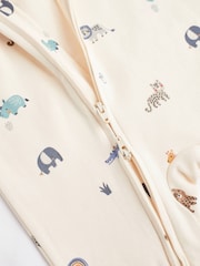 Teal Blue Baby 100% Cotton Footless Sleepsuits 3 Pack With Zip (0mths-3yrs) - Image 8 of 9
