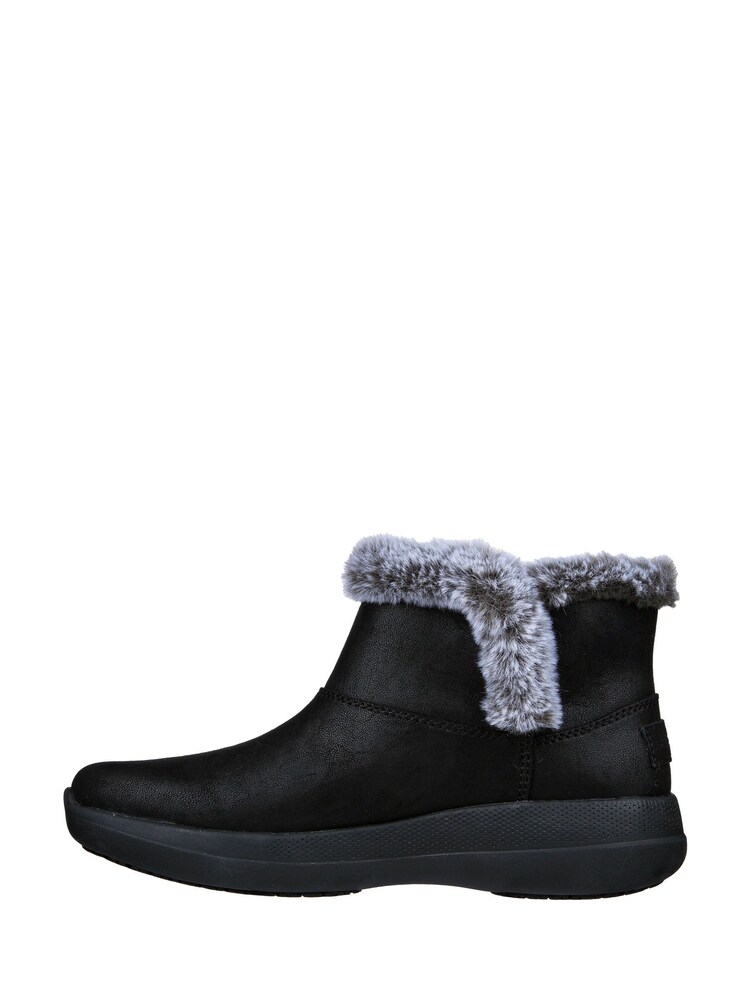 Skechers Black GO WALK Stability Womens Boots - Image 2 of 4