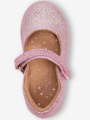 Pink Glitter Standard Fit (F) Mary Jane Occasion Shoes - Image 3 of 4