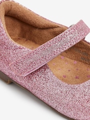 Pink Glitter Standard Fit (F) Mary Jane Occasion Shoes - Image 4 of 4