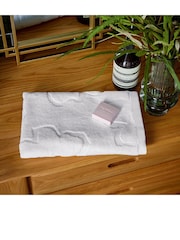 Ted Baker White Magnolia 100% Cotton Jacquard Towel - Image 4 of 4
