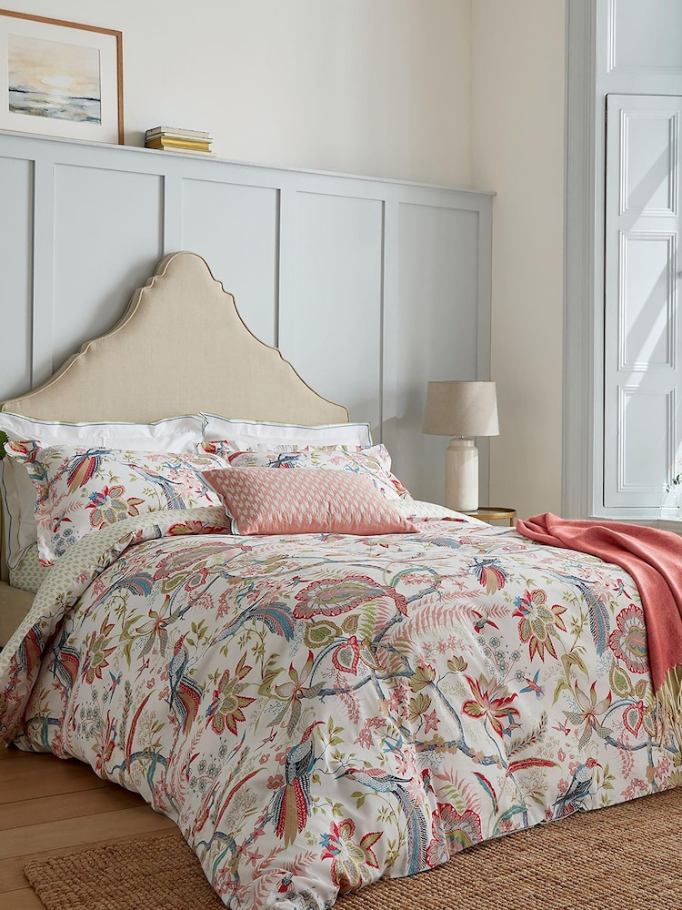 Sanderson Red Suva Tassel Throw - Image 1 of 3