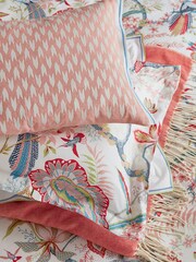 Sanderson Red Suva Tassel Throw - Image 3 of 3