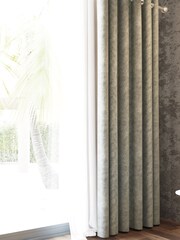 Nalu Nicole Scherzinger Natural Hana Textured Fully Lined Eyelet Curtains - Image 2 of 4