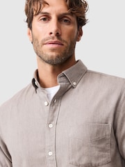 Rodd & Gunn Brown Barrhill Sports Fit Shirt - Image 4 of 6