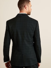 Black Check Tuxedo Suit Jacket - Image 3 of 10