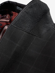 Black Check Tuxedo Suit Jacket - Image 9 of 10