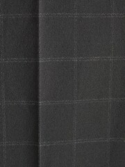 Black Skinny Fit Check Tuxedo Suit: Trousers - Image 8 of 8