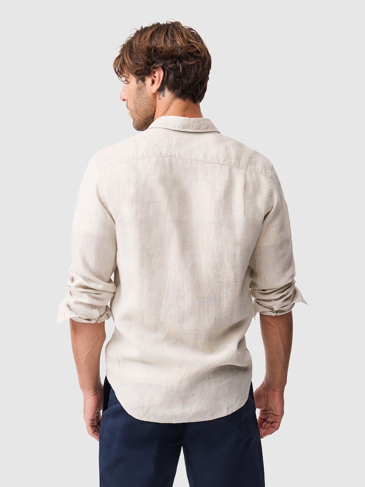 Rodd & Gunn Natural Coromandel Sports Fit Shirt - Image 2 of 5