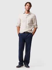 Rodd & Gunn Natural Coromandel Sports Fit Shirt - Image 3 of 5