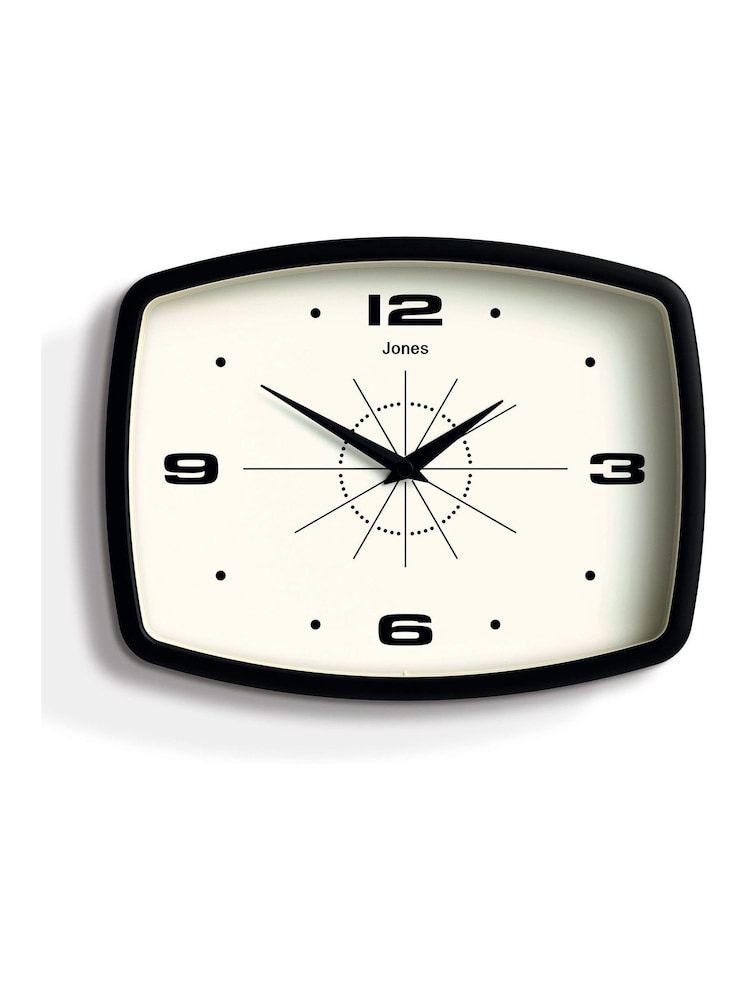Jones Clocks Black Black Movie Retro Wall Clock - Image 2 of 4