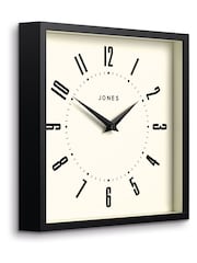 Jones Clocks Black Black Box Square Wall Clock - Image 3 of 4