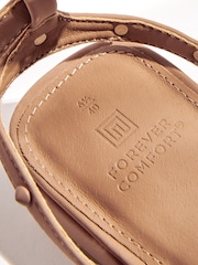 Camel Brown Forever Comfort® Stud Sandals with Ankle Strap - Image 7 of 7