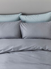 Silentnight Silver Pure 100% Cotton Duvet Cover and Pillowcase Set - Image 3 of 3