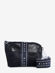 Blanche Blue Signature Crossover Bag With Logo Strap - Image 1 of 1
