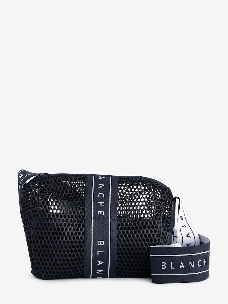 Blanche Blue Signature Crossover Bag With Logo Strap - Image 1 of 1