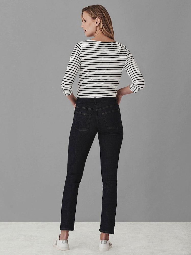 Crew Clothing Company Mid Blue Cotton Fitted Jeans - Image 2 of 5