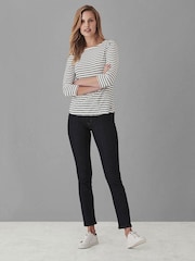 Crew Clothing Company Mid Blue Cotton Fitted Jeans - Image 3 of 5
