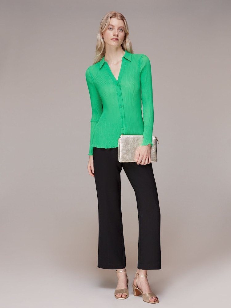 Whistles Gold Elita Double Pouch Clutch - Image 1 of 4