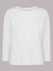 Whistles White Cotton Patch Pocket 100% Cotton Top - Image 4 of 4