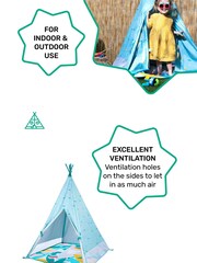 Badabulle Blue Anti UV Jungle Teepee - Image 2 of 5