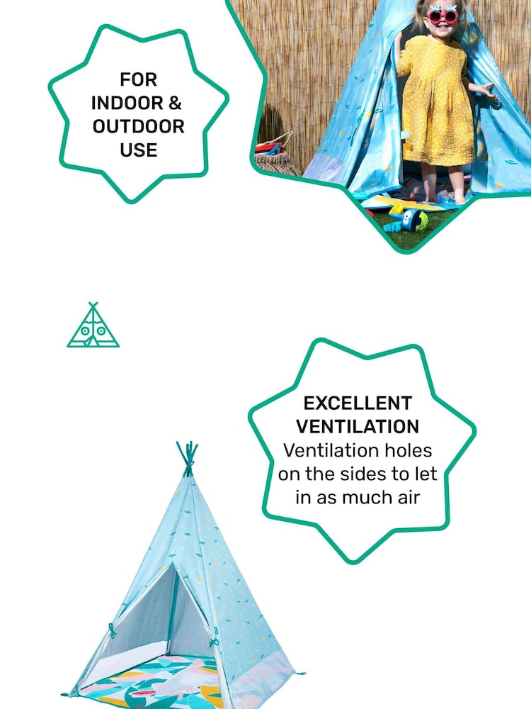 Badabulle Blue Anti UV Jungle Teepee - Image 2 of 5