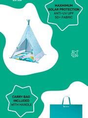 Badabulle Blue Anti UV Jungle Teepee - Image 3 of 5