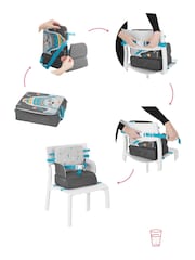 Badabulle Grey Two-In-One Travel Booster Seat and Back Pack - Image 4 of 5