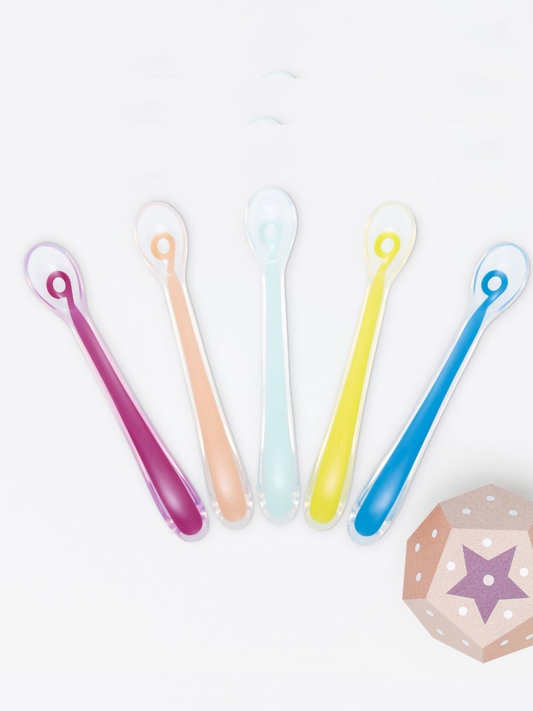 Babymoov Set of 5 Silicone Weaning Spoons - Image 1 of 4