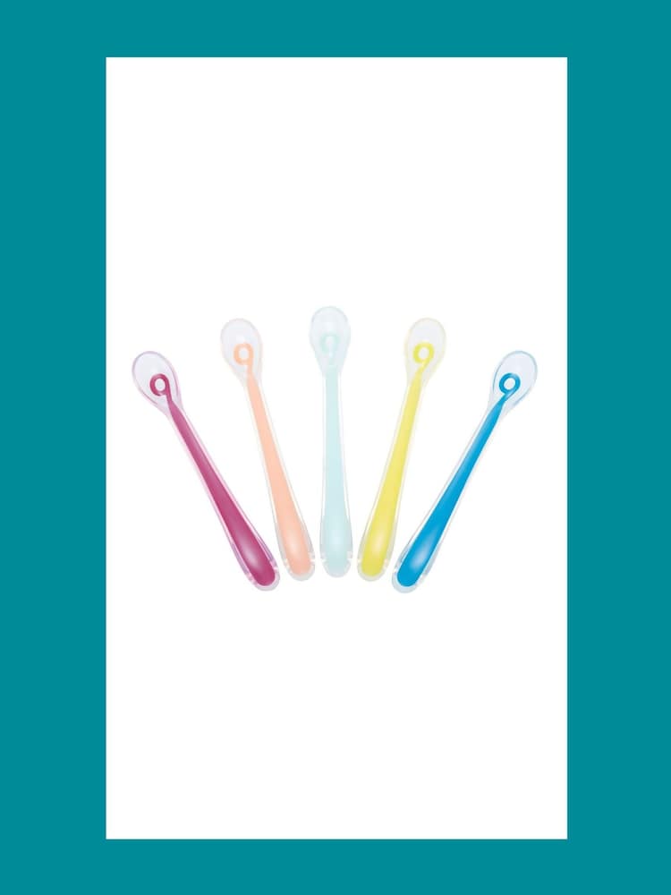 Babymoov Set of 5 Silicone Weaning Spoons - Image 2 of 4