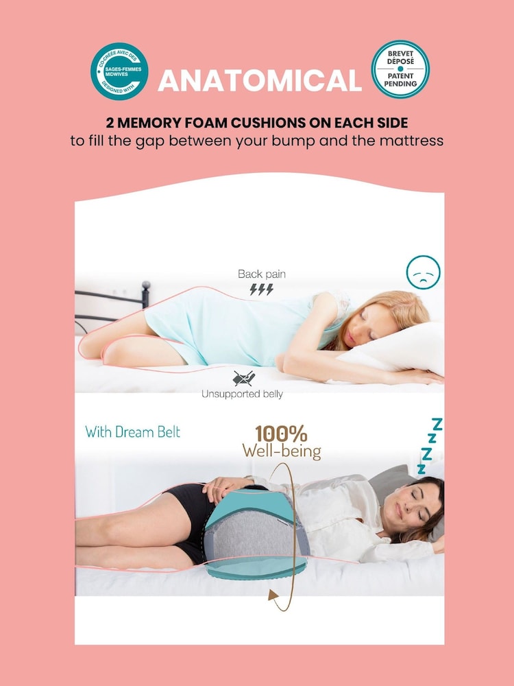 Babymoov Grey Grey Dream Belt L/XL Pregnancy Sleep Support - Image 2 of 5