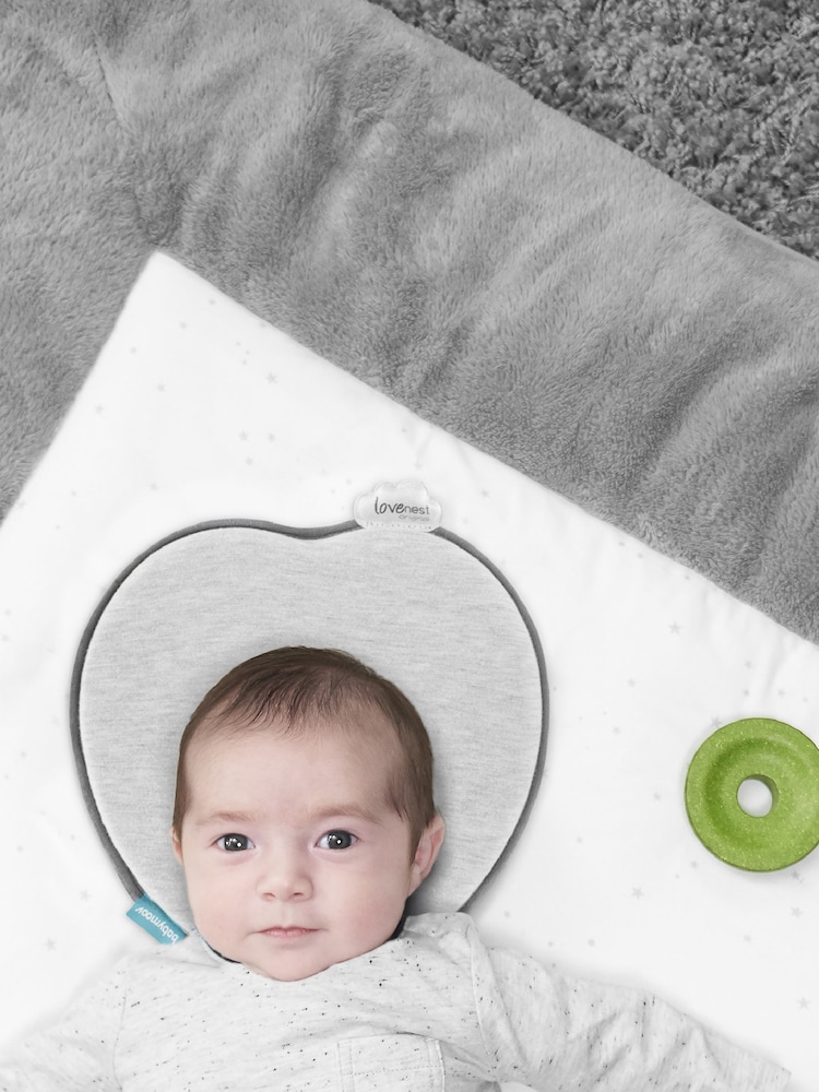 Babymoov Lovenest Grey Organic Cotton Anti Flat Head Babymoov Lovenest  Organic Cotton Anti Flat Head Baby Pillow - Image 1 of 5