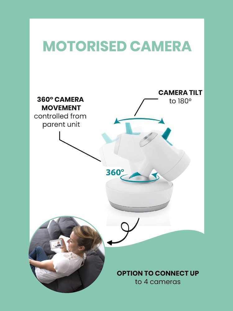 Babymoov YOO Moov 360° Silent Motorised Video Monitor - Image 2 of 5
