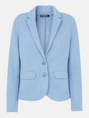 Whistles Light Blue Slim Jersey Jacket - Image 5 of 5