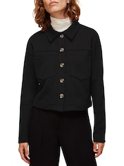 Schwarz - Whistles, Utility-Jersey-Jacke aus 100 % Baumwolle - Bild 1 von 3