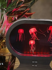 MenKind Neon Jellyfish Oval Tank Lamp With UK Mains Plug - Image 1 of 9