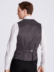 MOSS Black Tailored Stretch Suit: Waistcoat - Image 2 of 4