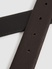 Reiss Black/Brown Ricky Reversible Leather Belt - Image 3 of 6