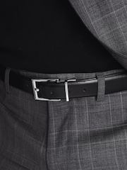 Reiss Black/Brown Ricky Reversible Leather Belt - Image 4 of 6