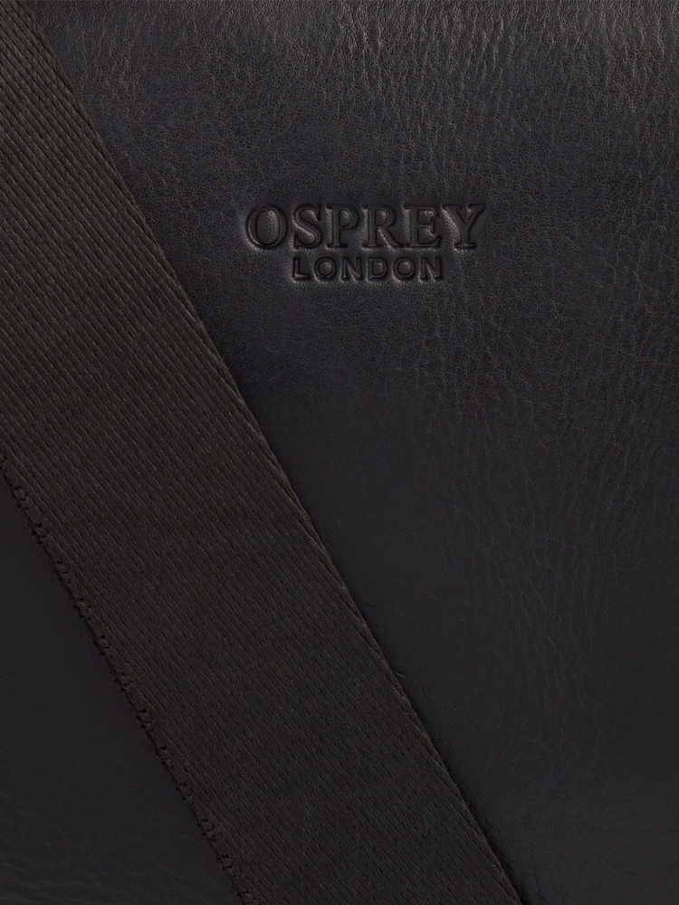 OSPREY LONDON Carter Saddle Leather Small Messenger Bag - Image 5 of 5
