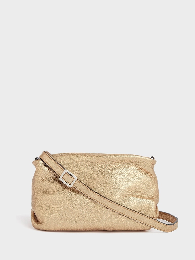 OSPREY LONDON The Carina Shrug Italian Leather Midnight Pearl Midnight Handbag - Image 2 of 7